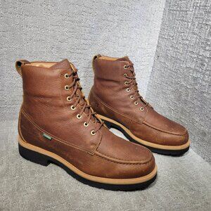 Tecovas The Rugged Mens Size 13D Saddle Moc Toe WP Cowhide Leather Lace Up Boots